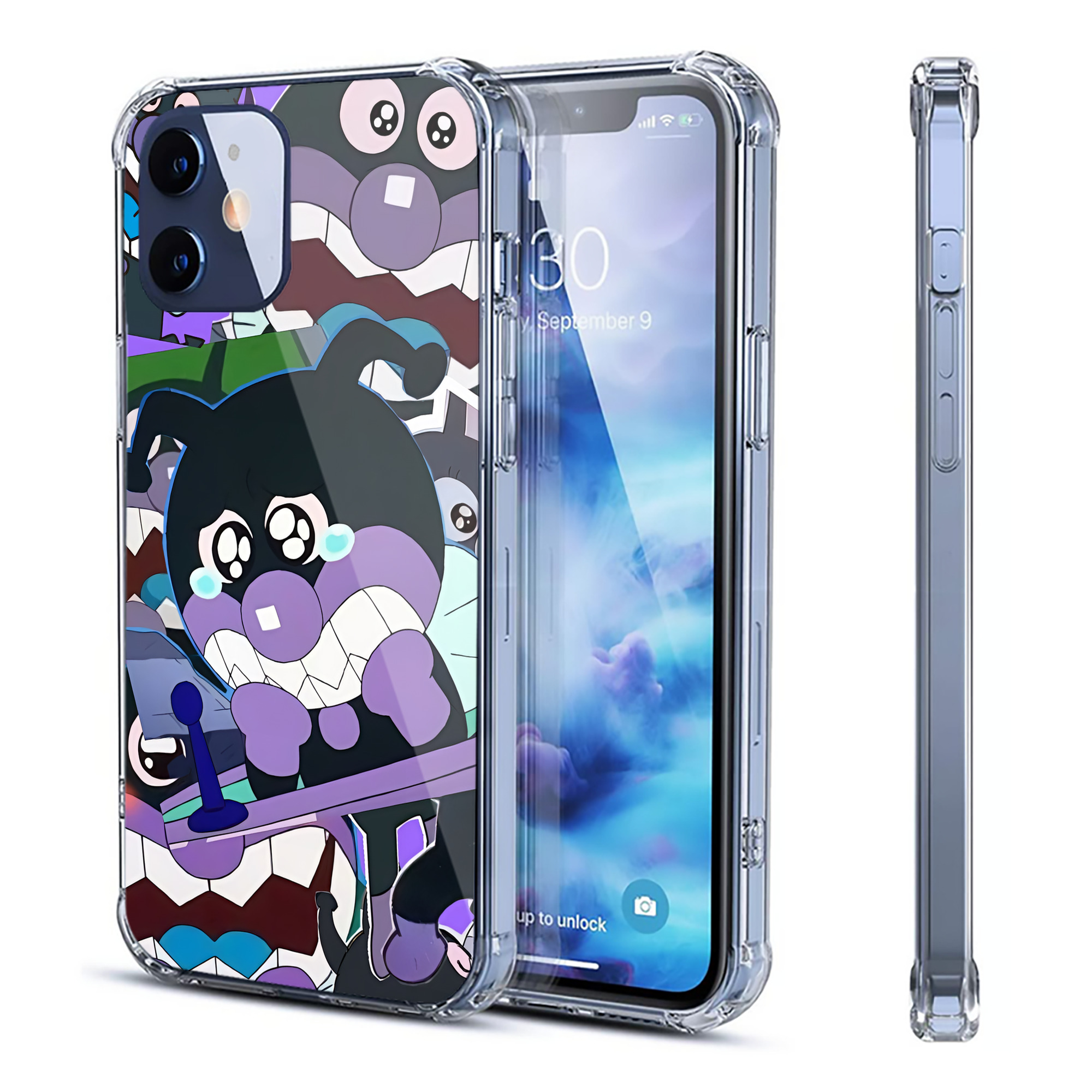 （画像用） アンパンマン Anpanman 【iPhone 12シリーズ対応】透明スマホケース（クリアソフトケース）